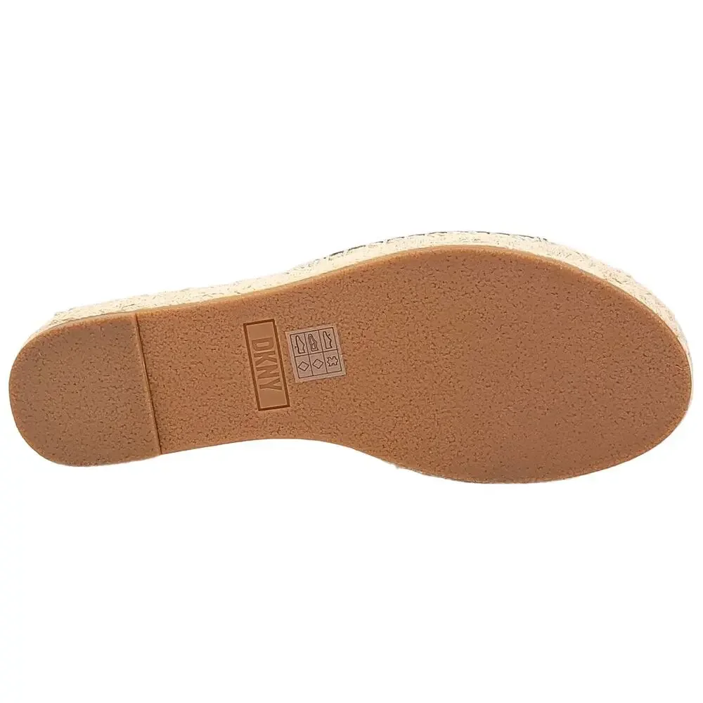 DKNY Women Camillo Espadrille Platform Slide Sandals Size US 11M Birch Grey